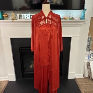 Vintage 1960s Montgomery Ward Nylon 3-Piece Set | Pin-Up Retro Glam Size Small